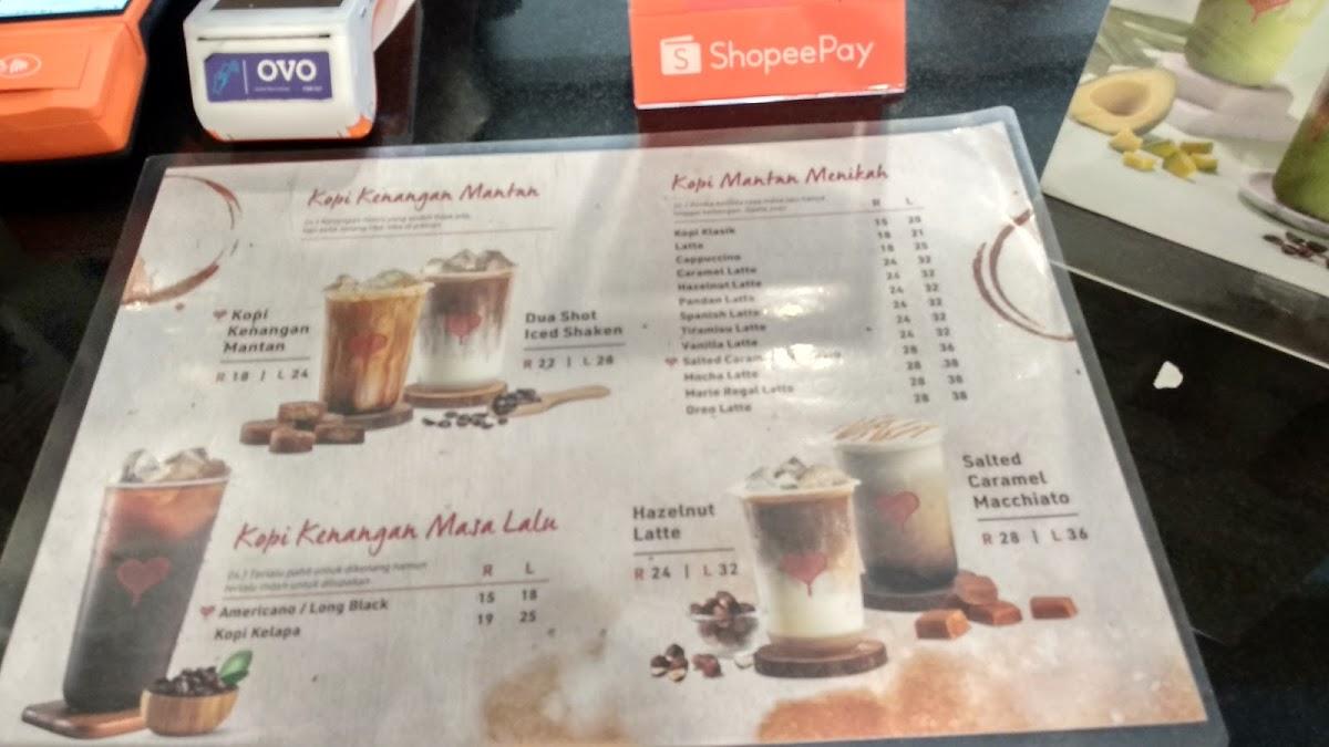 Carta de Kopi Kenangan Tangerang City Mall, Tangerang
