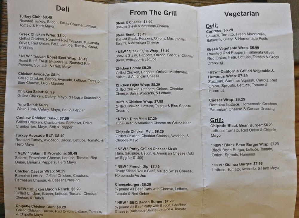 Menu at Dash Café cafe, Billerica