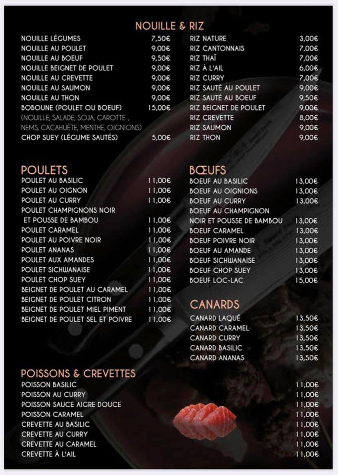 Menu de Setaï