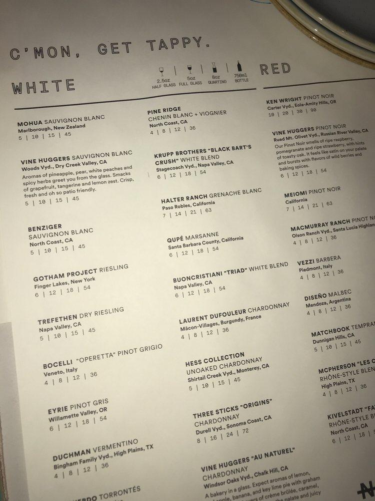 Menu at Sixty Vines pub & bar, Dallas