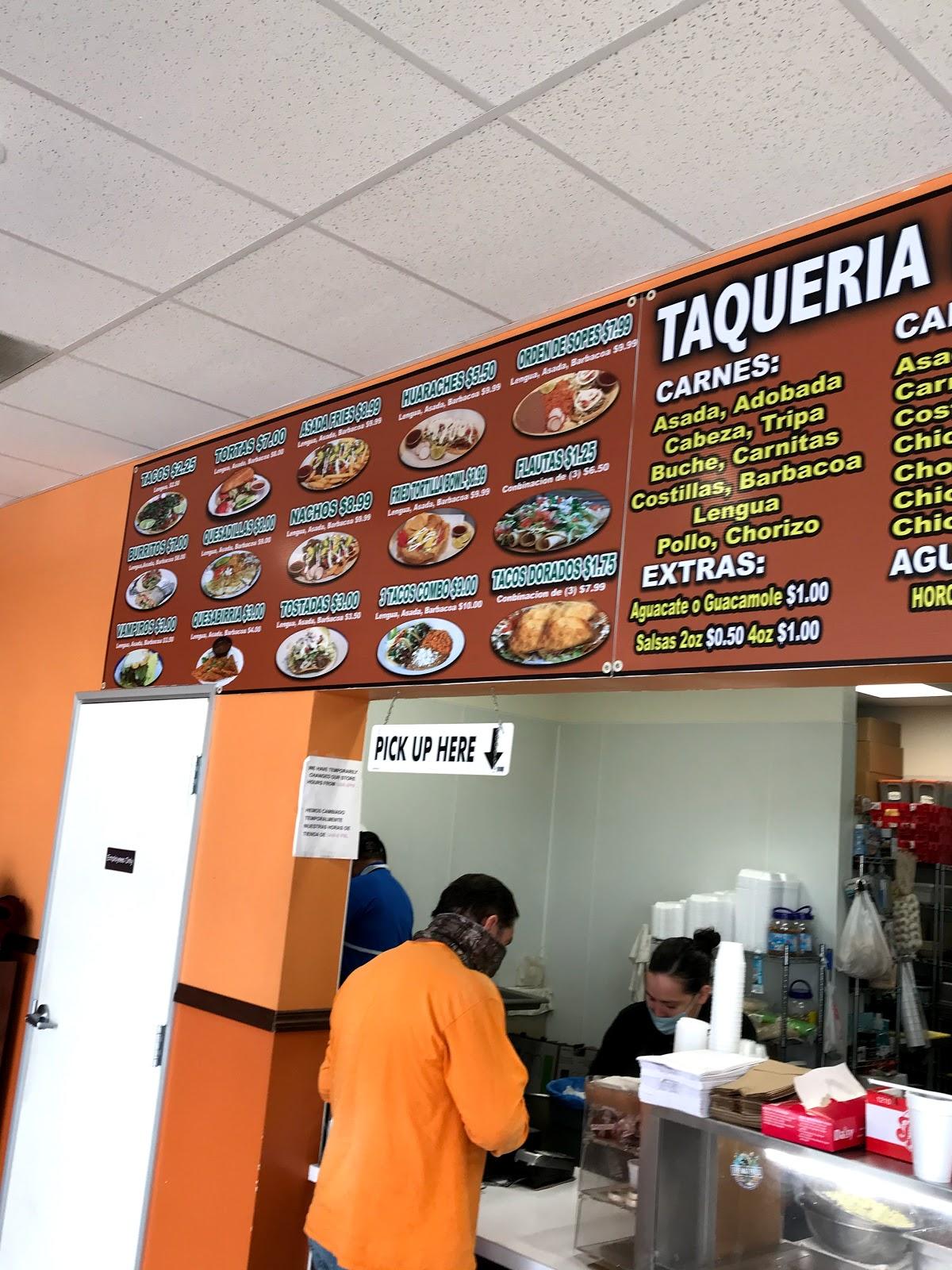 Menu at Taqueria La Bonita restaurant, Shafter