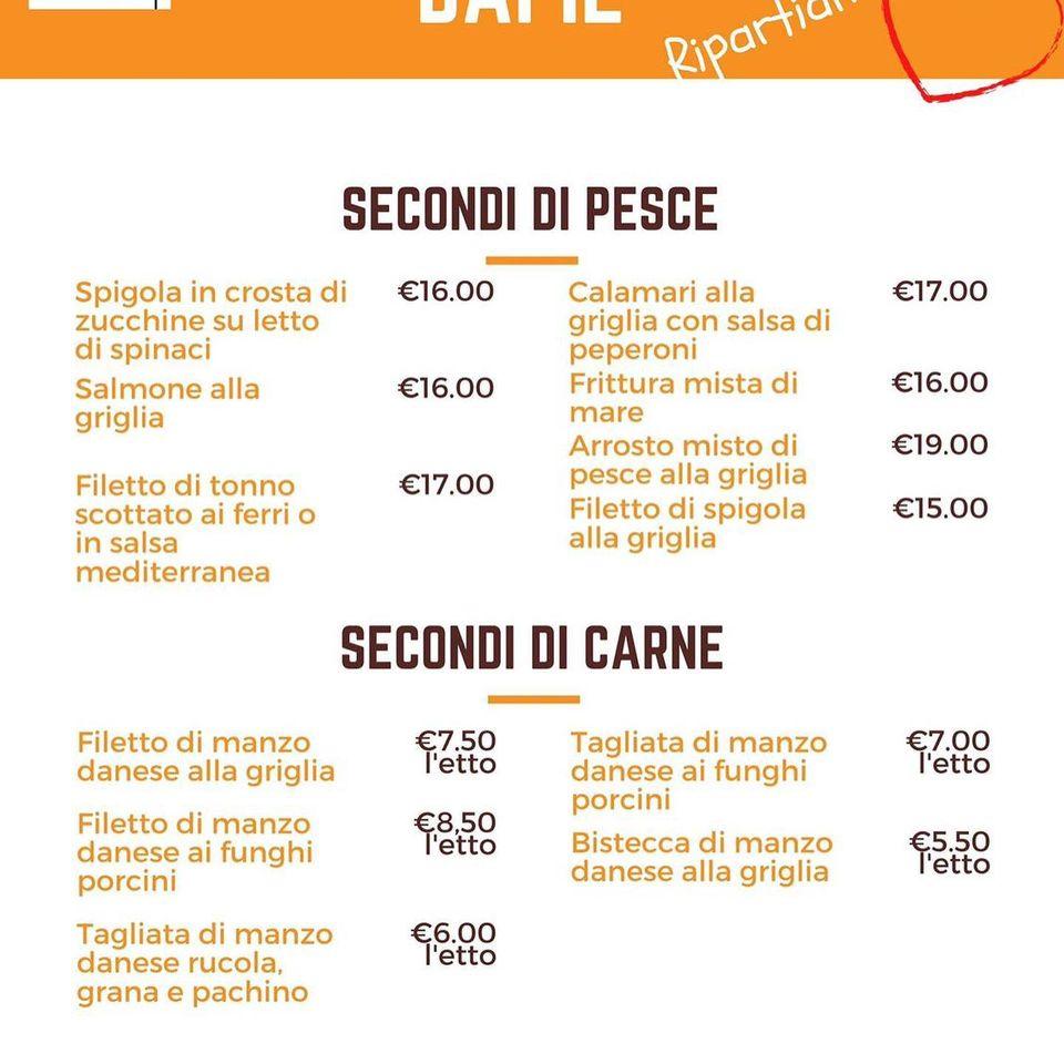 Menu di Dapiè 