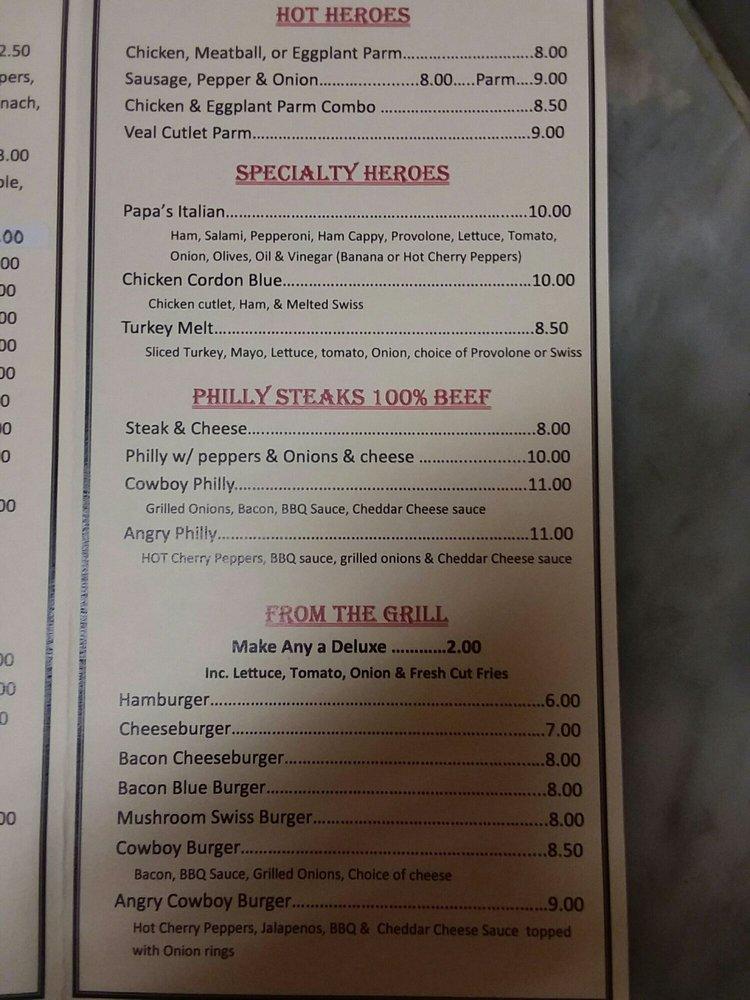 Menu at Lakeview Pizzeria & Bar, Lake Huntington