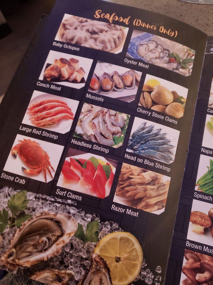 Menu at KPOT AYCE Rolling Hot pot restaurant, Fort Lee
