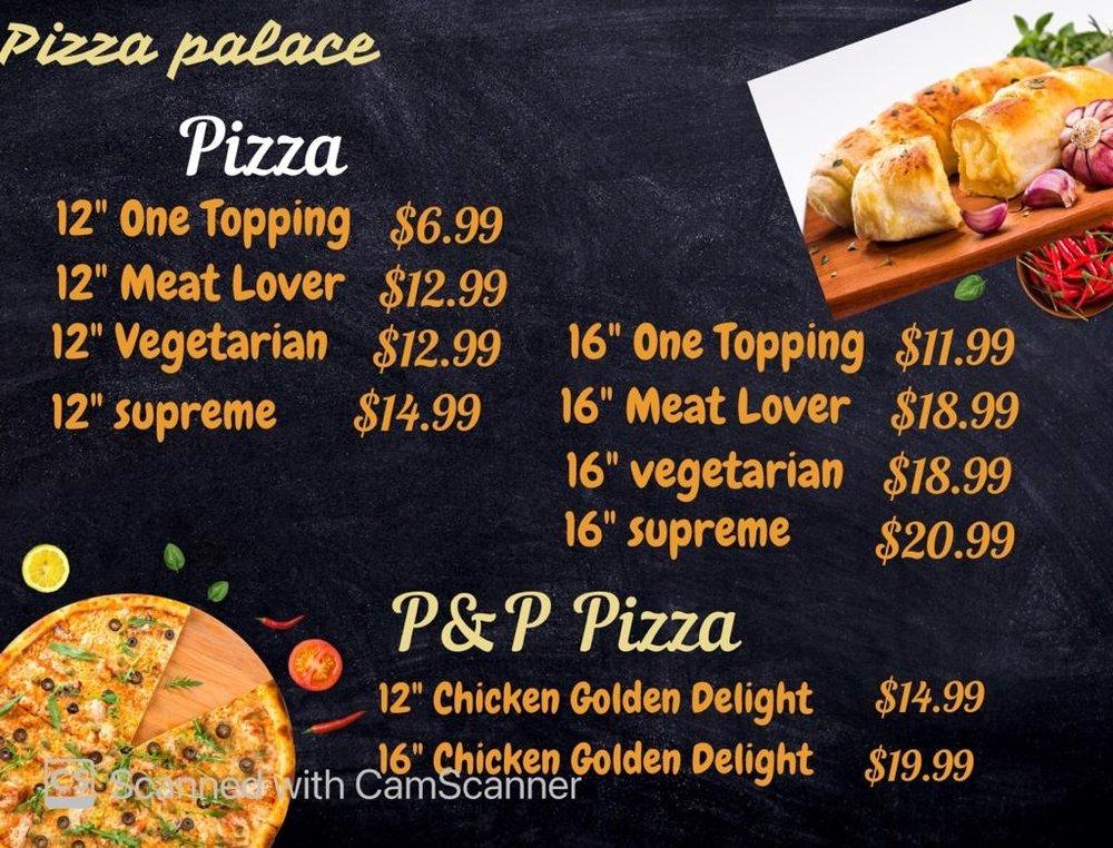 Menu At Pizza Palace Pizzeria Henagar