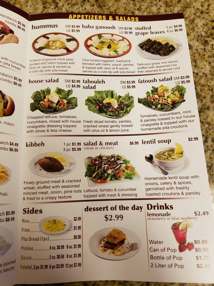 Menu at Pita Land Grill & Halal Meat Shop restaurant, Fishers