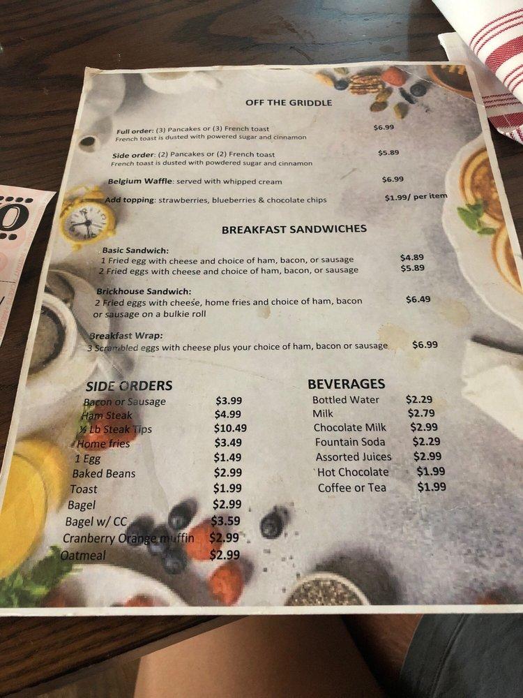 Menu at Center Brickhouse Pizza pub & bar, Chelmsford