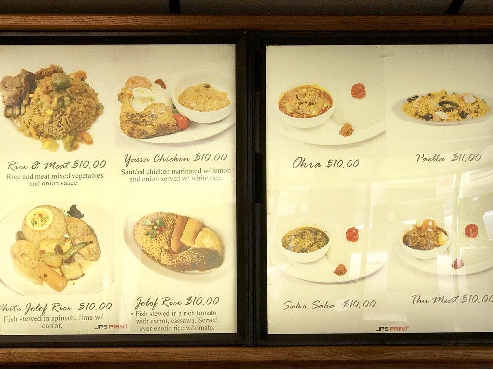 Menu at Dabakh Restaurant Senegalese cuisine, Columbus, Morse Rd