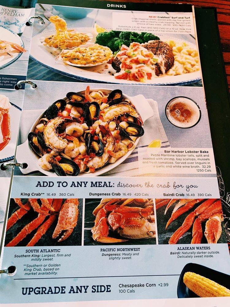 Menu Au Red Lobster - Ottawa Restaurant, Ottawa, St. Laurent Blvd