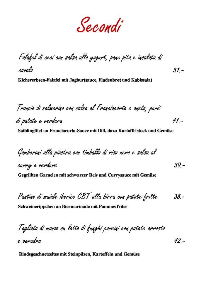 Menu di Locanda Poncini 