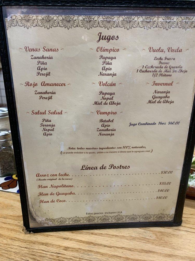 Menu at Restaurante Mexicano 24hrs, Tijuana