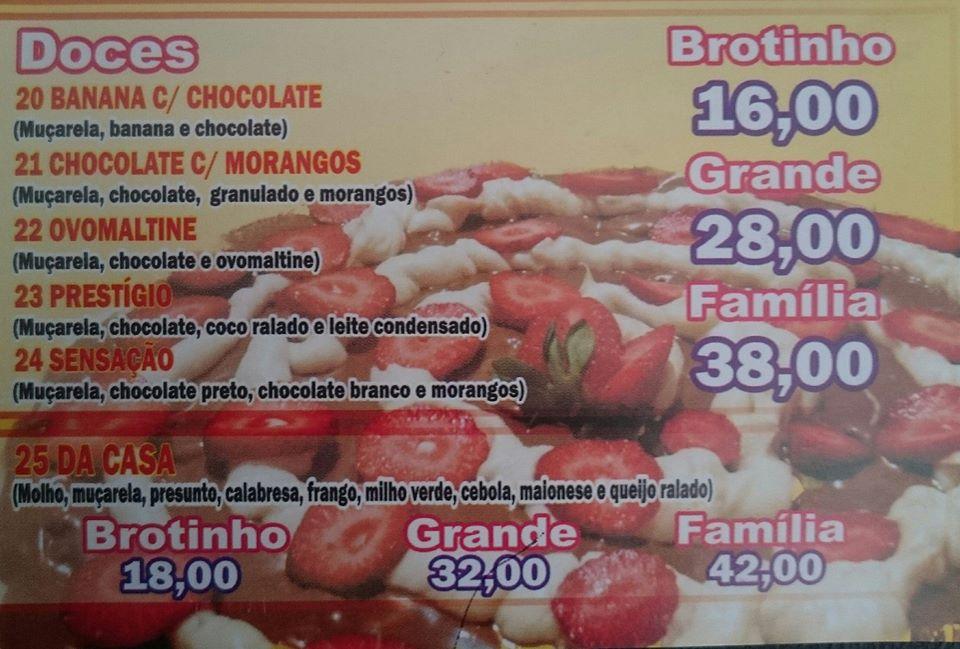 Menu em Gordo Pizzas restaurante, Arraial do Cabo