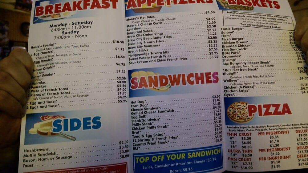 Menu at Husies Bar & Grill, Blanchardville, 211 S Main St