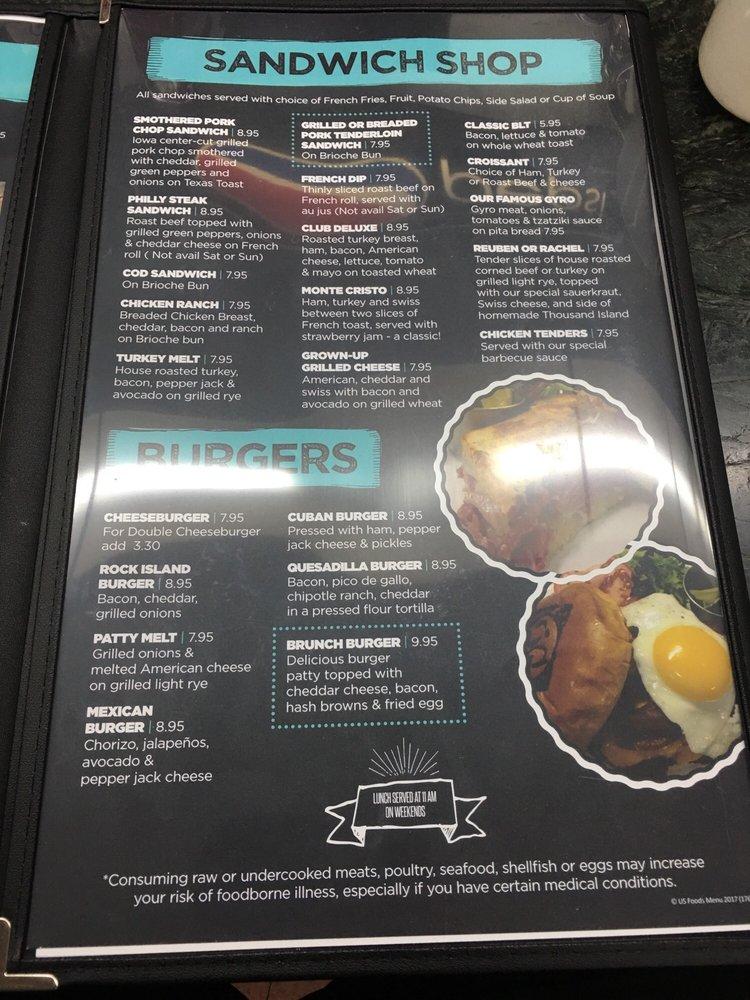 Menu at QC Coffee and Pancake House cafe, Rock Island