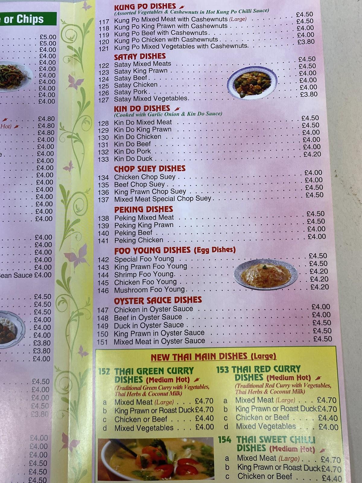 Menu at Sea Breeze Fish Bar, St Helens