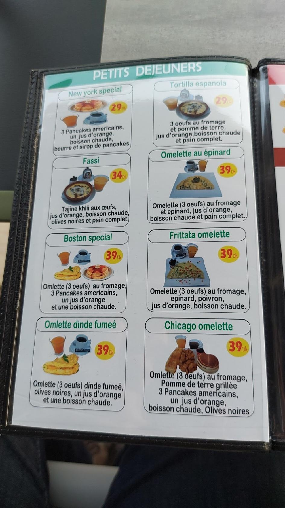 Menu au Omega Café Restaurant, Mohammedia