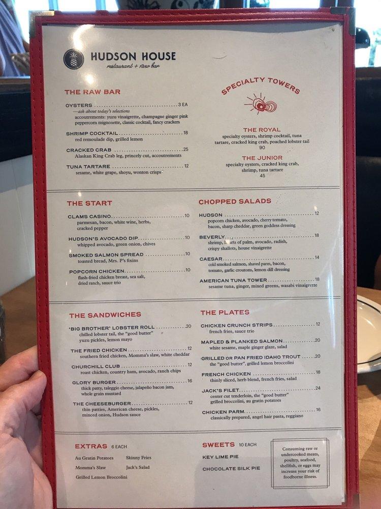 Menu at Hudson House pub & bar, Dallas, Lovers Ln