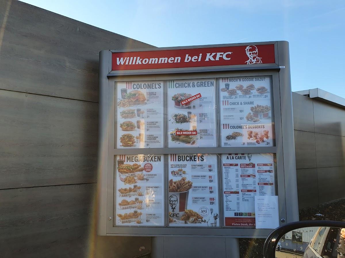 Speisekarte Von Kentucky Fried Chicken Restaurant Braunschweig