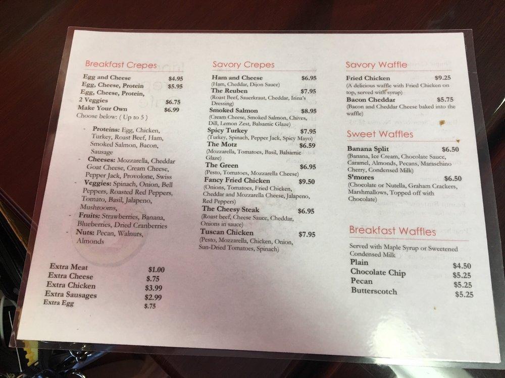 Menu At Irina S Crepes Cafe Glen Burnie   Ref5 Menu Irinas Crepes Cafe 