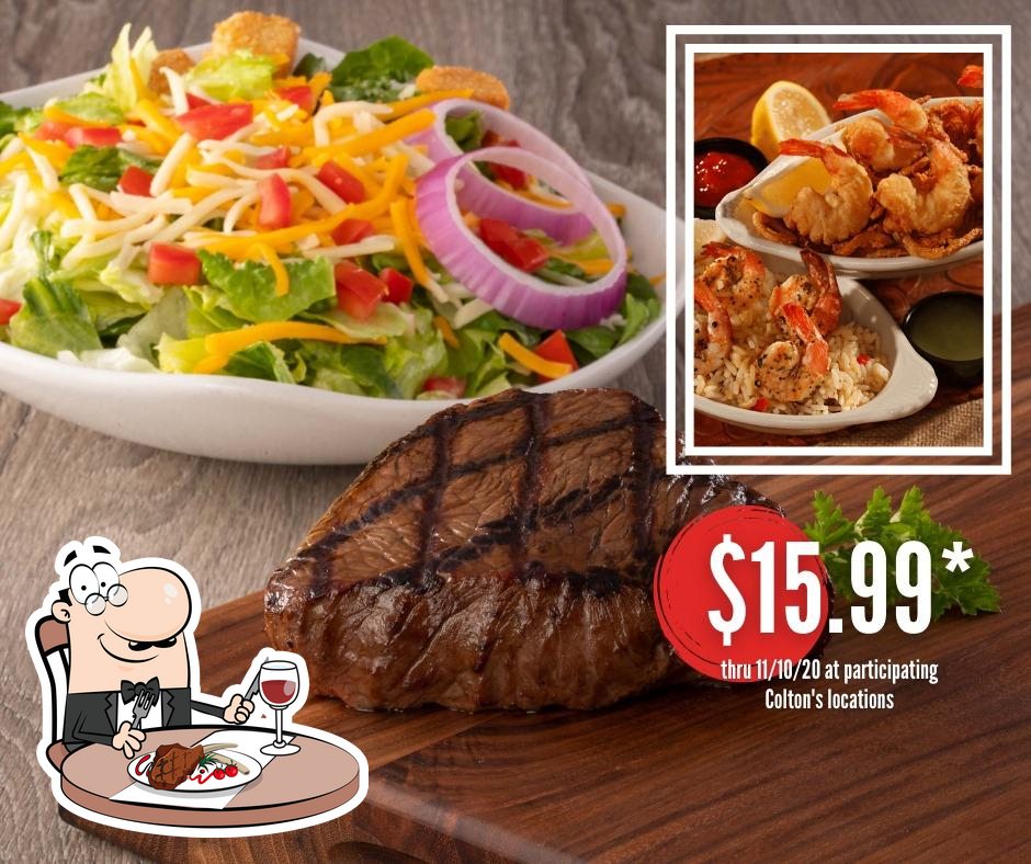 Parrilla Colton's Steak House & Grill, Rogers Carta del restaurante y opiniones