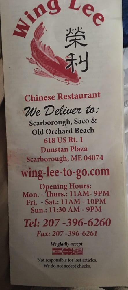 Wing Lee in Scarborough - Restaurant reviews