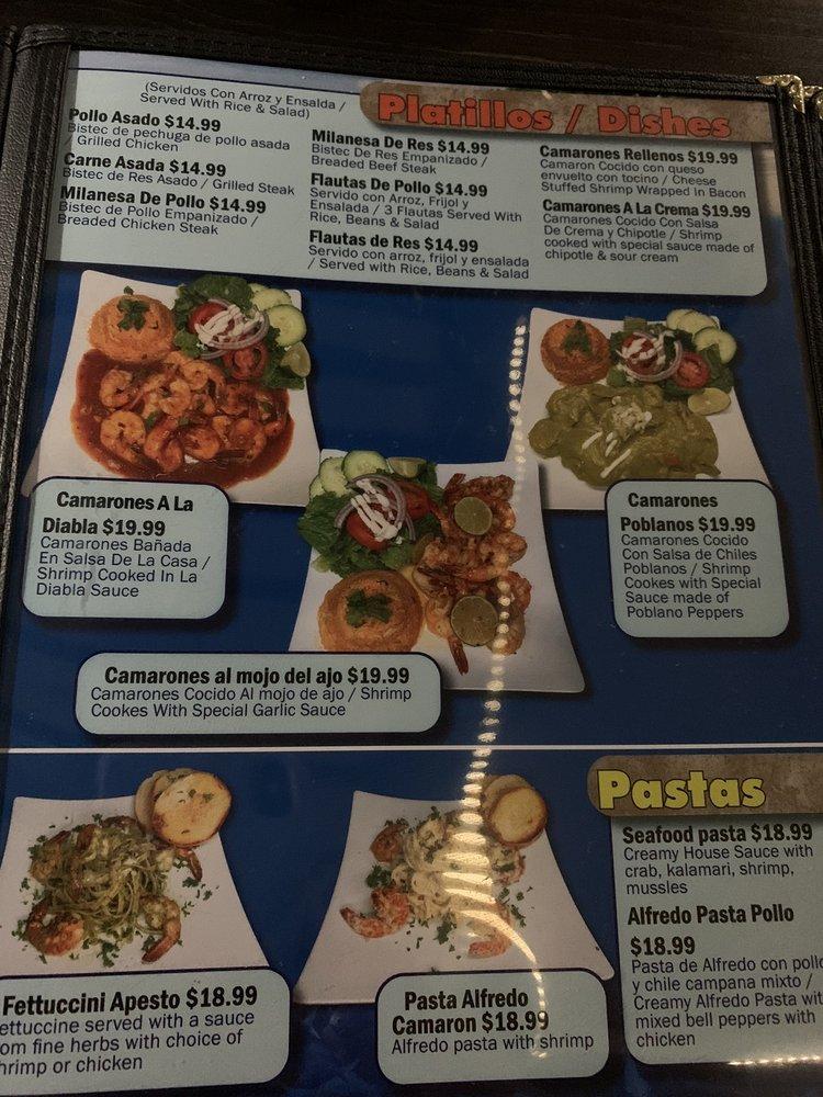 Menu at Los Cantaritos Restaurant, Manteca