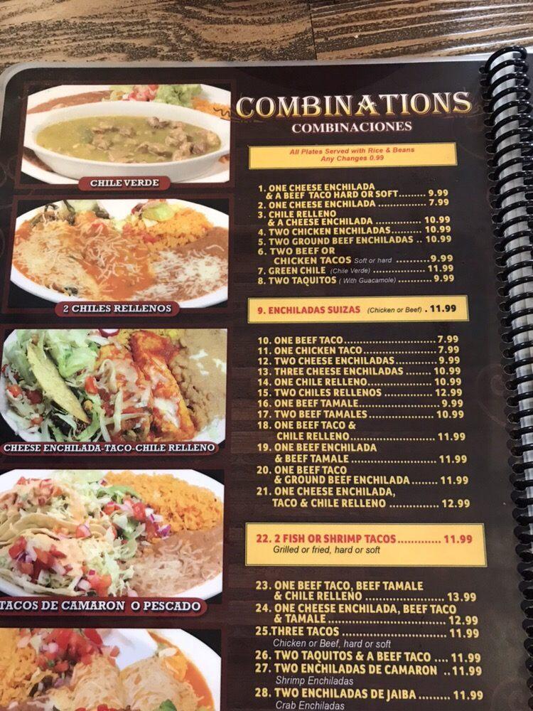 Menu at Taco Giro Mexican Grill & Seafood restaurant, Casa Grande