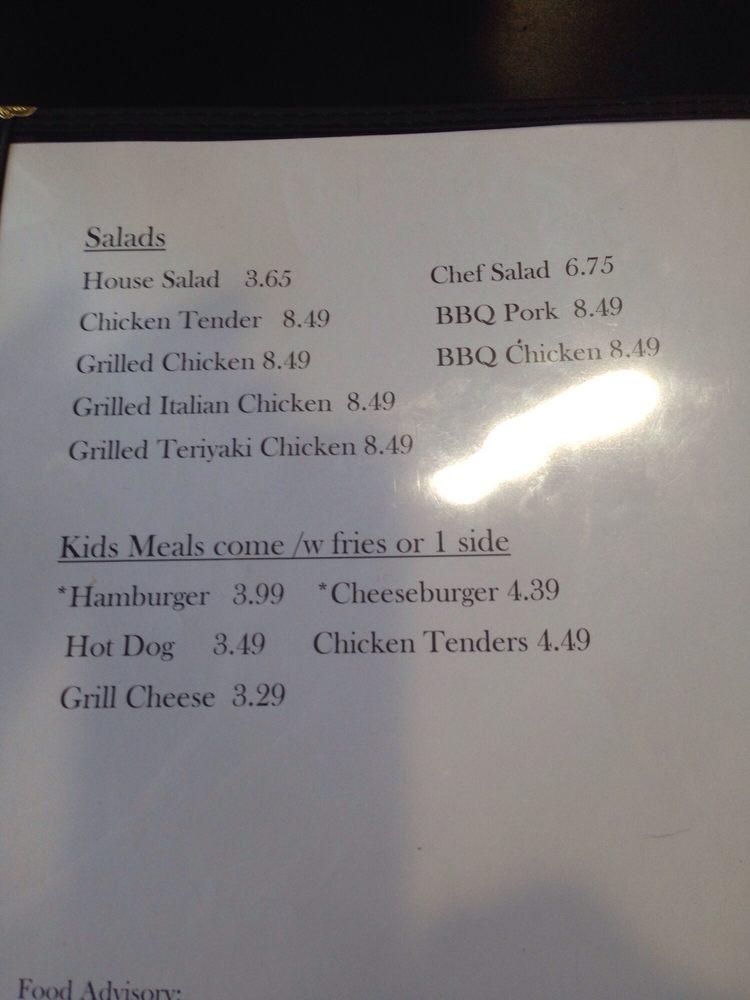 Menu at All Sauced Up BBQ, Pilot Mountain