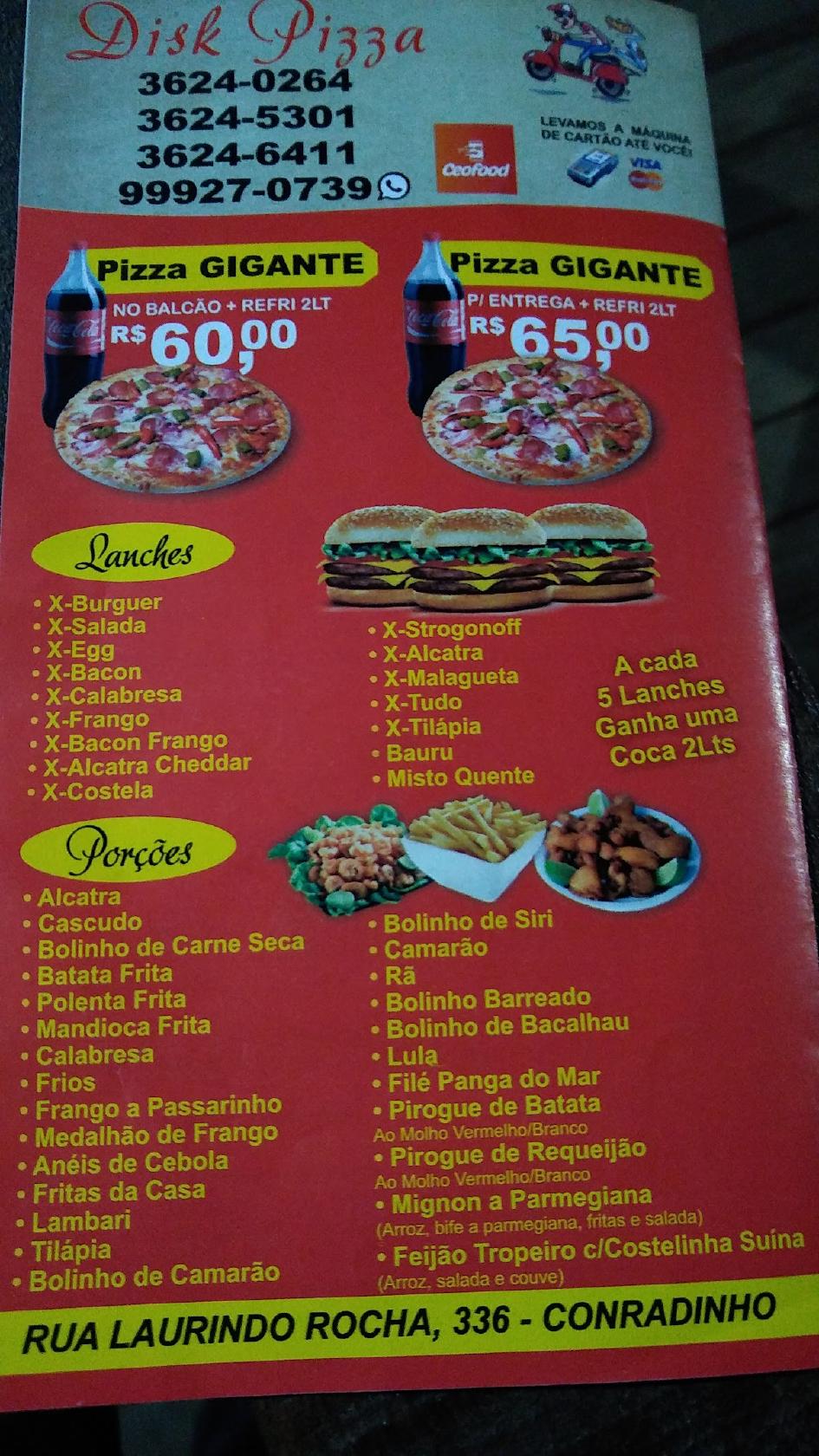 Pizzaria Malagueta cardápio