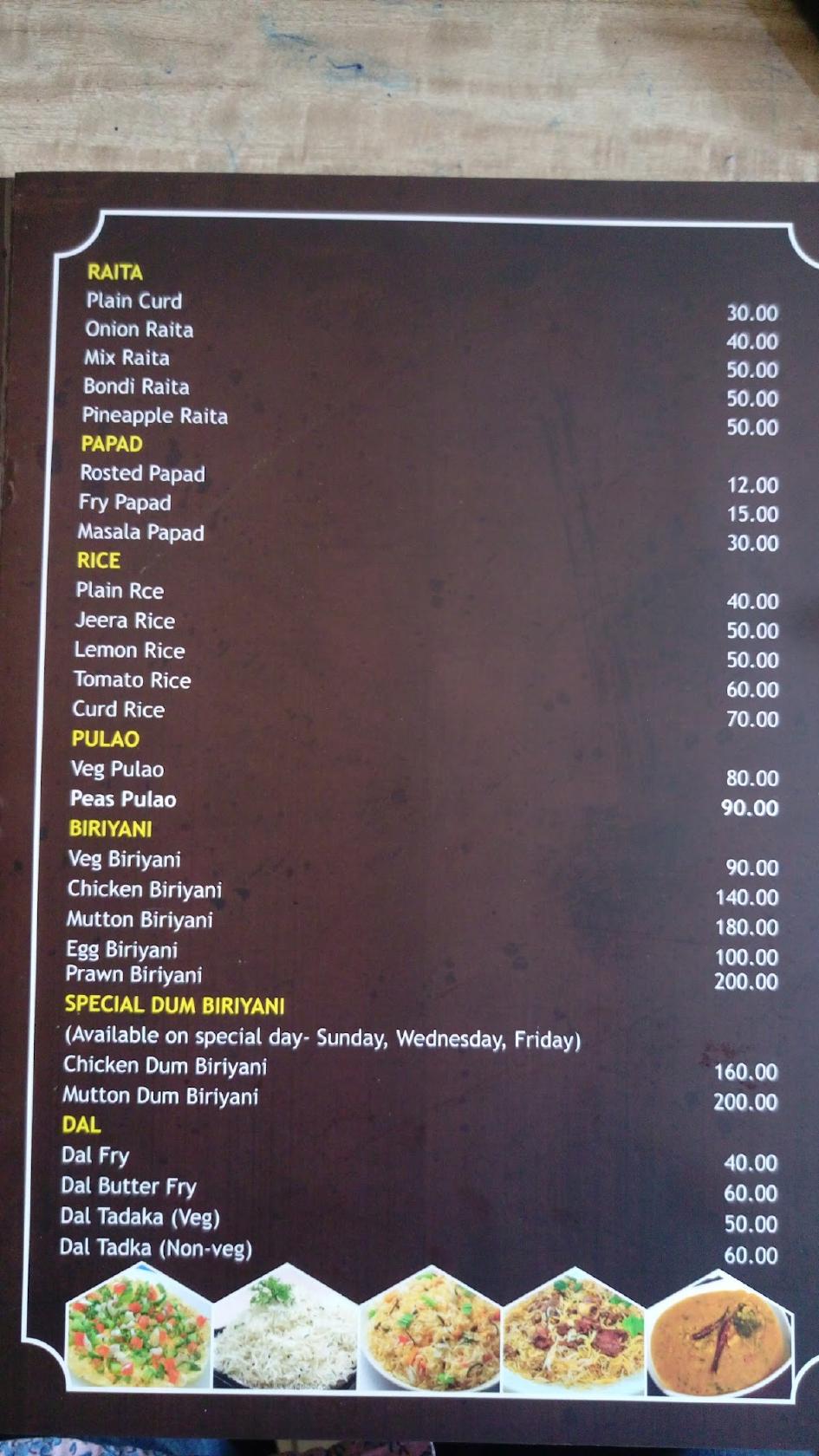 Mutton Restaurant menu