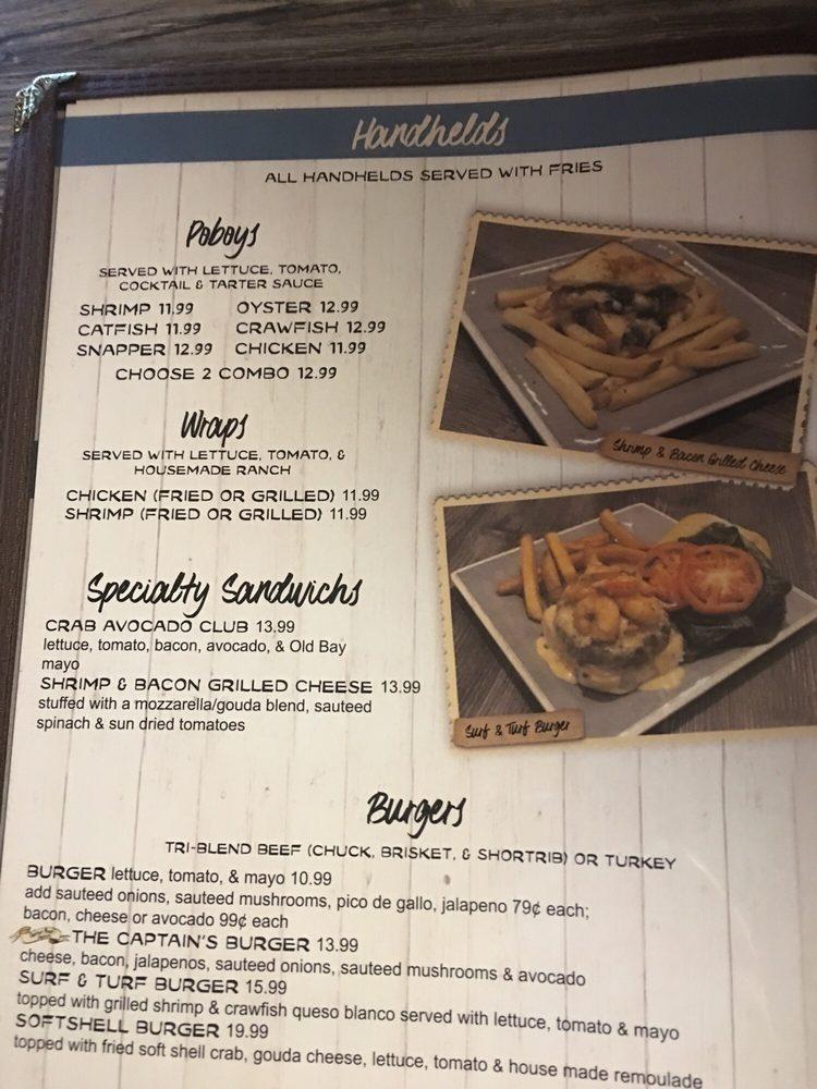 Menu at Captain Brad's Coastal Kitchen pub & bar, Tomball