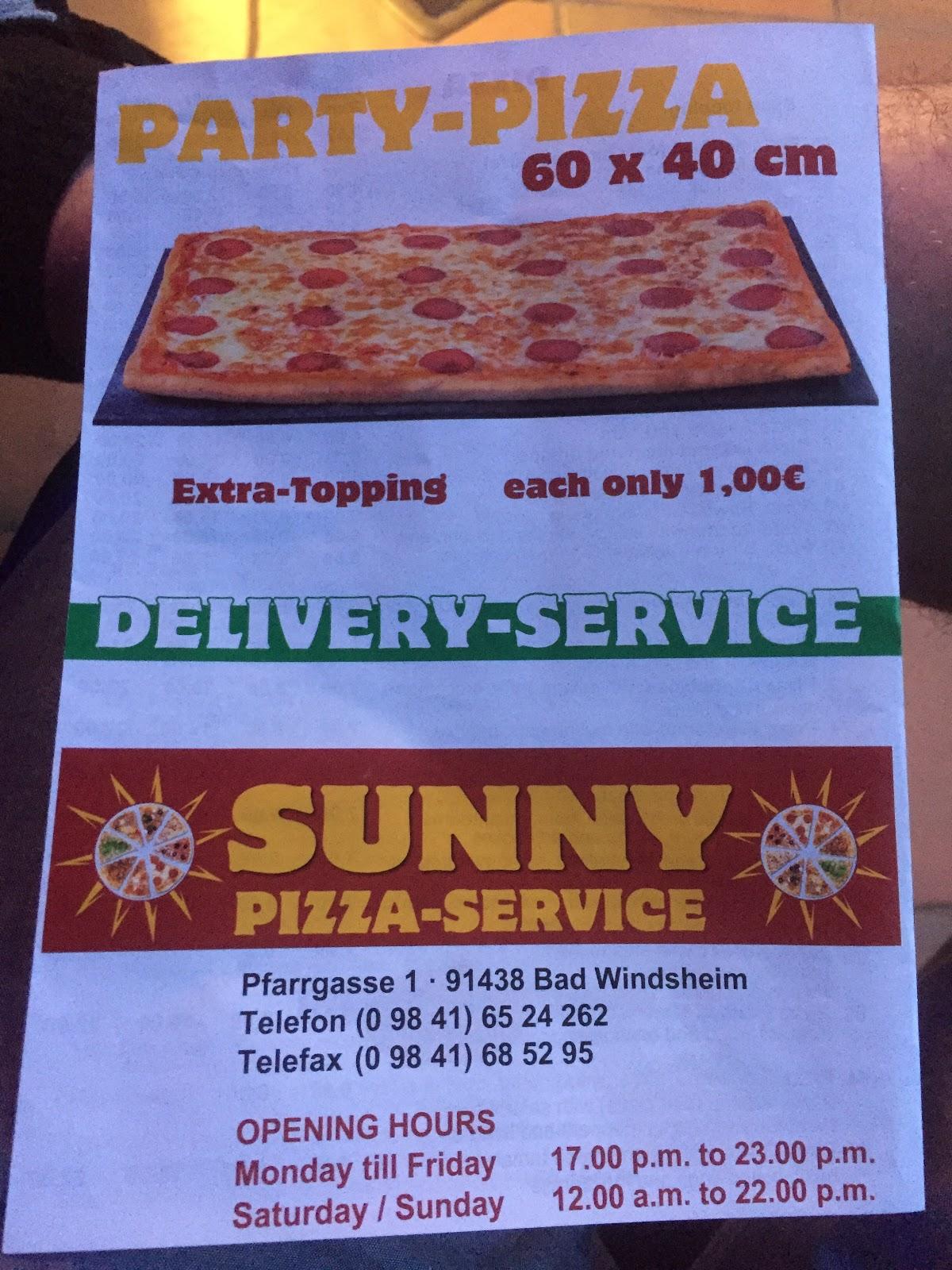 Sunny Pizza-Service, Бад Виндсхайм - Отзывы о ресторане