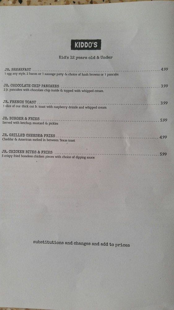 Menu at Ponderosa Cafe, HeberOvergaard, AZ260 b9
