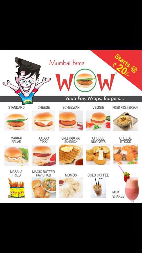 Wow Cafe Dampier menu
