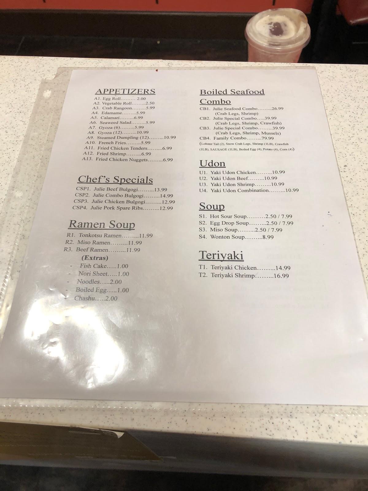 Menu at Beijing Restaurant & Sushi, Lawton