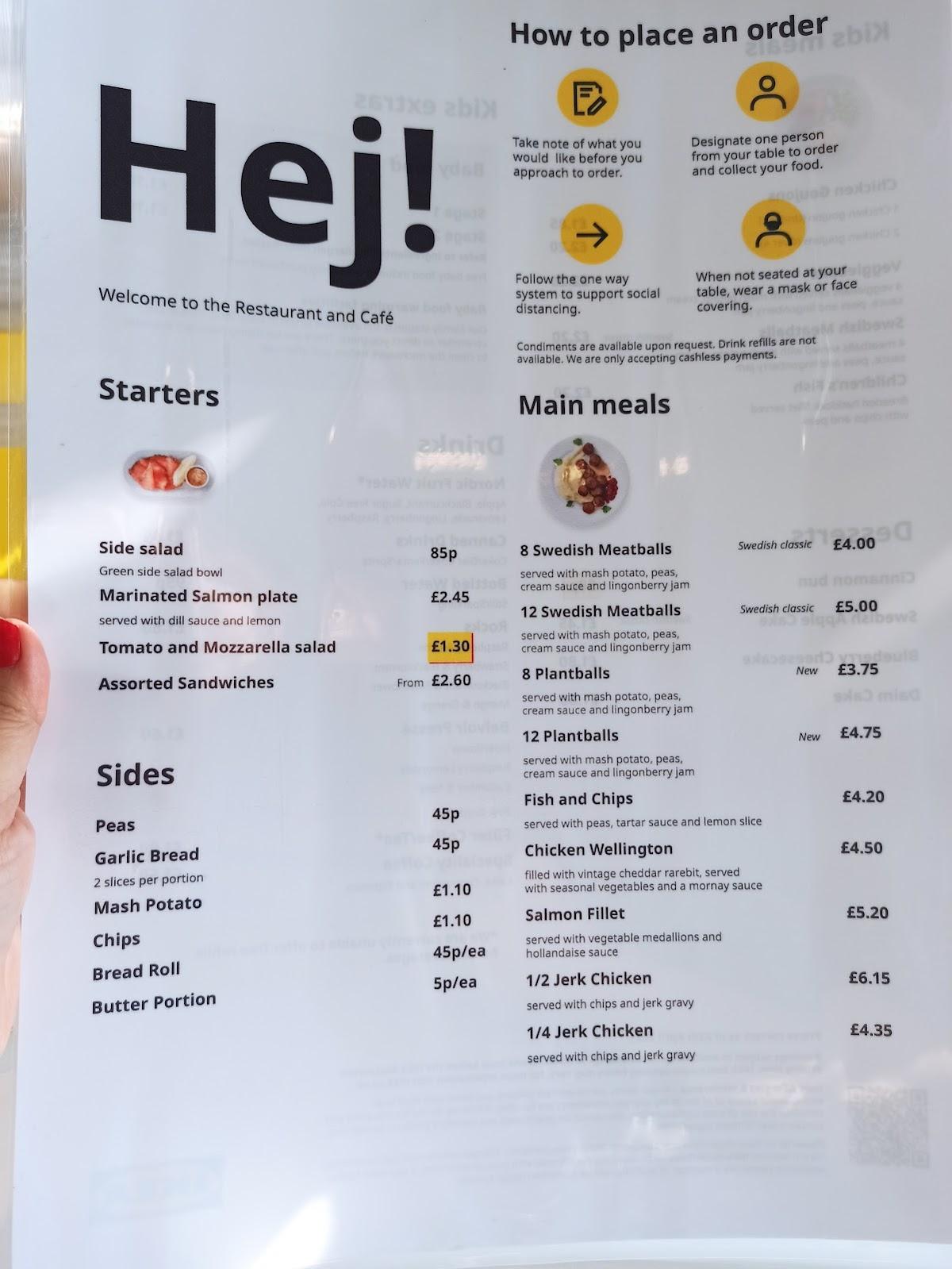 Menu At IKEA Restaurant Milton Keynes menu-at-ikea-restaurant-milton-keynes