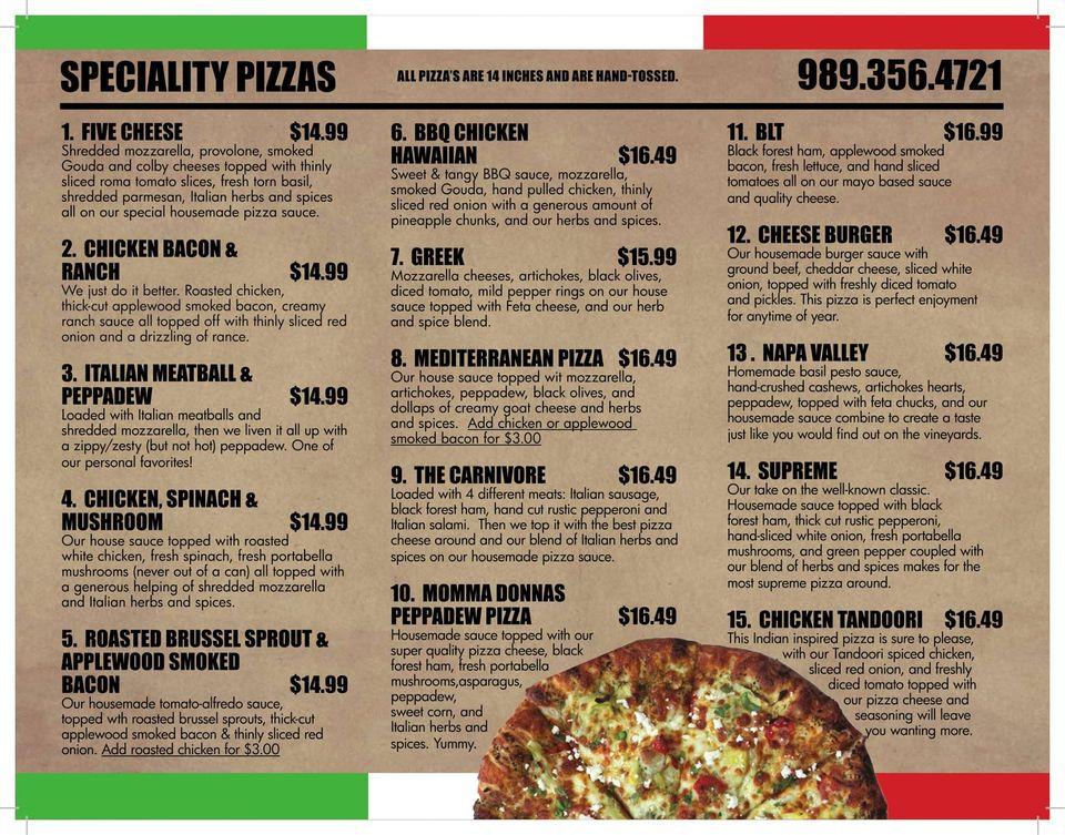 Menu at Cracker Barrel Party Store and Market, Alpena