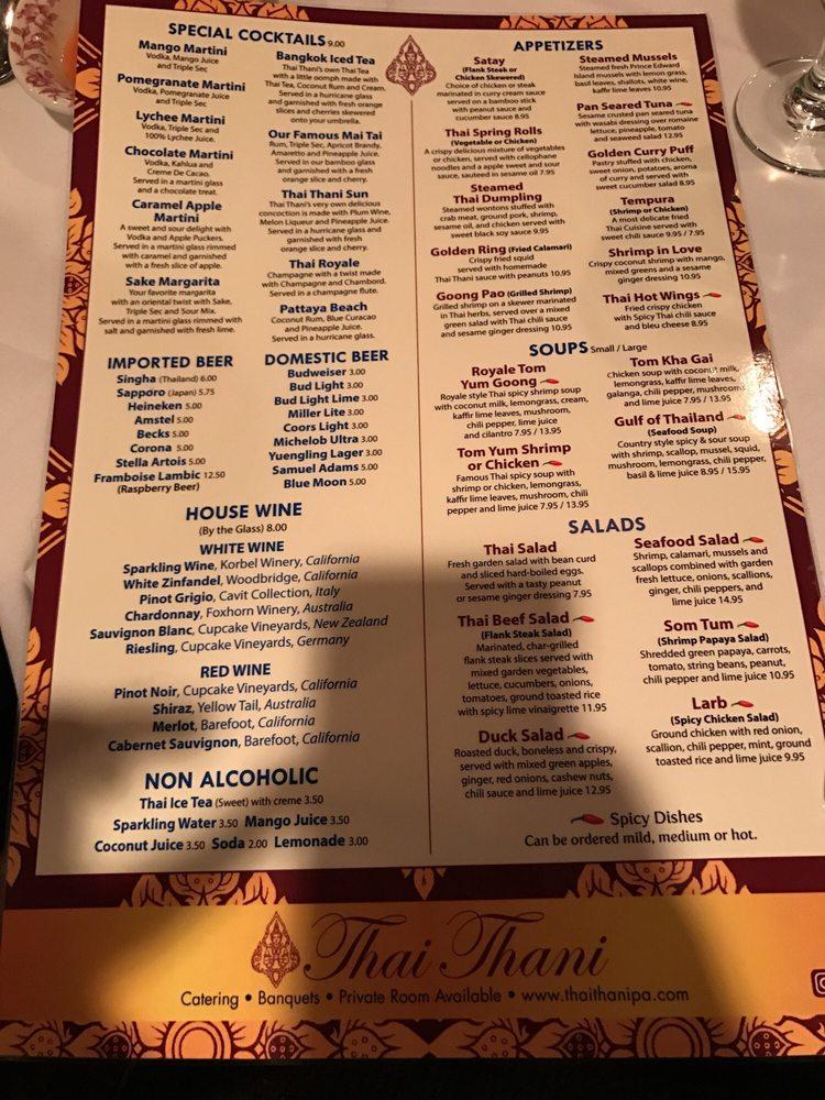 Menu At Thai Thani Authentic Thai Cuisine Restaurant Stroudsburg 768   Refe Thai Thani Authentic Thai Cuisine Menu 2022 10 