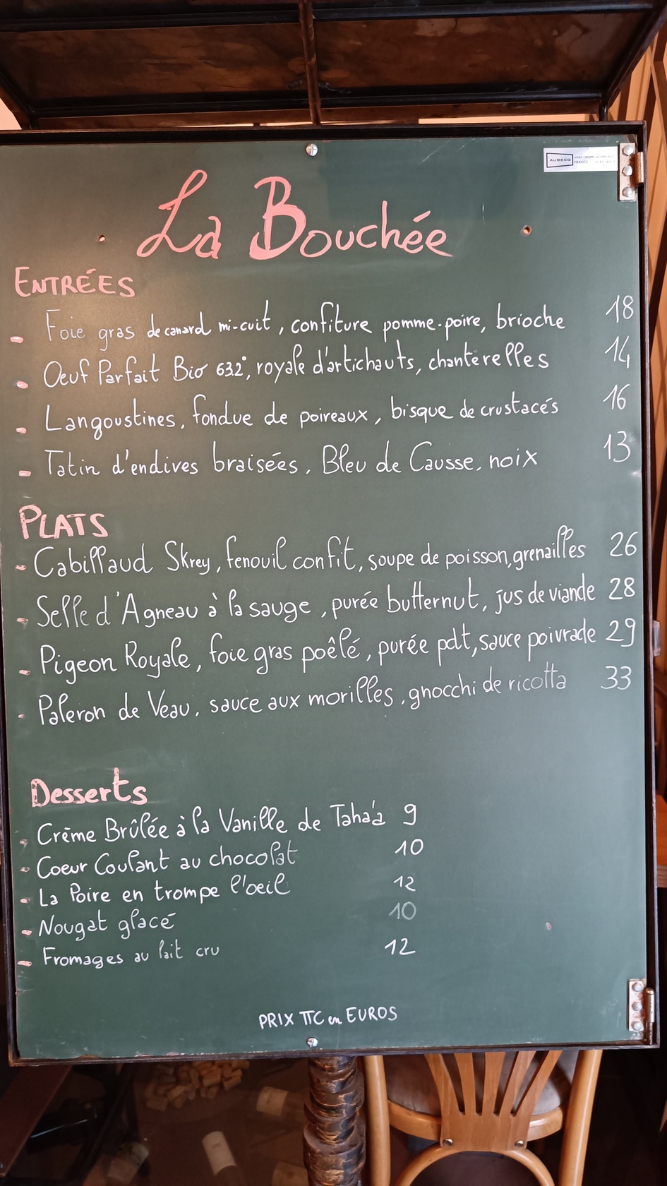 La Bouchée Restaurant