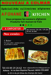Afghane Kitchen : restaurant a emporter, et service traiteur