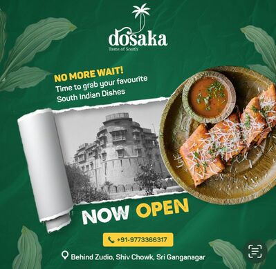 Dosaka - Taste of South Best Family restaurant in Sri Ganganagar/Best South Indian restaurant in Sri Ganganagar photo
