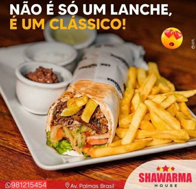 Shawarma house lanches árabes foto