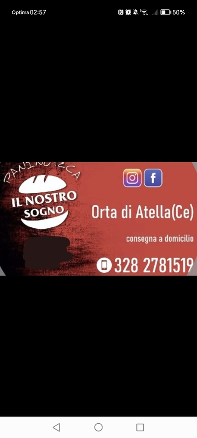 PANINI DA "IL NOSTRO SOGNO"