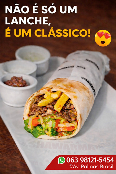 Shawarma house lanches árabes foto
