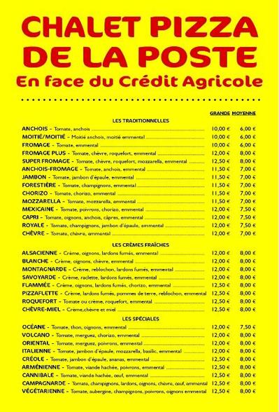 photo de Chalet pizza de la poste