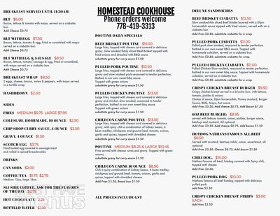 Homestead Cookhouse