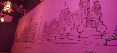 Perfect corner cafe photo