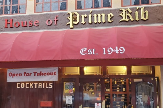 House of Prime Rib, San Francisco - Restaurant menu, prices and reviews