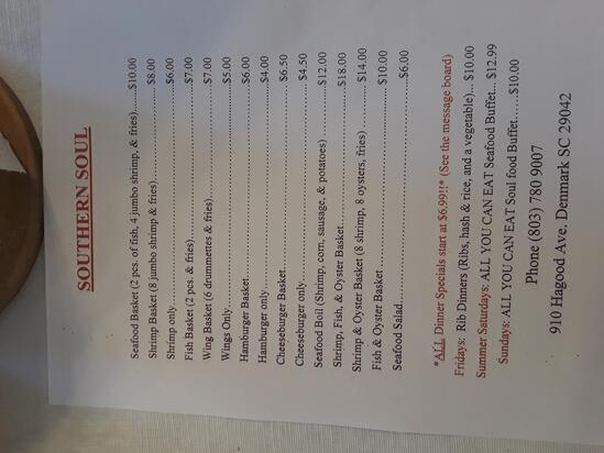 Southern Soul, Denmark - Restaurant menu, prices and reviews