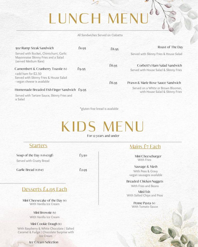 Menu at The Queens at Horton pub & bar, Leegomery